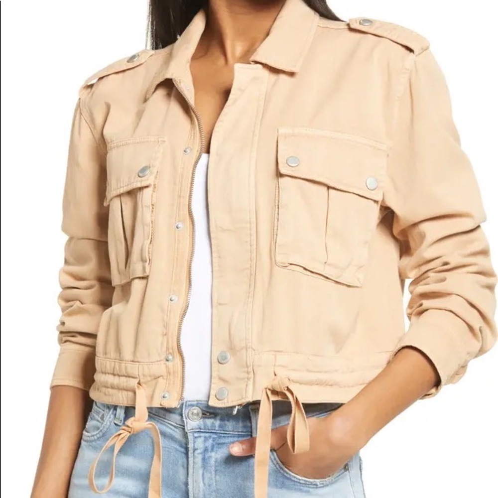 BlankNYC twill utility jacket SM
